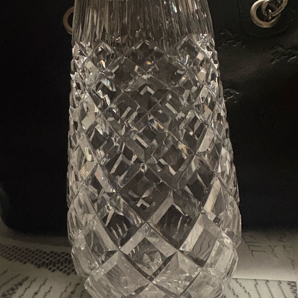 Waterford glass vase 7” tall - Picture 3 of 8